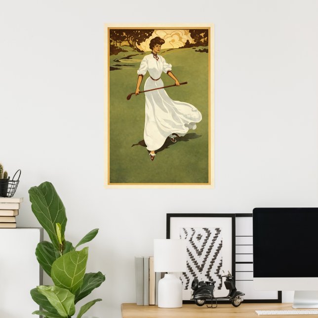 Golf Vintage - Impression d'art (Bureau à domicile)