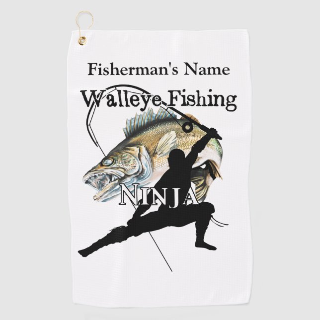 Golf Walleye Fishing Ninja 2 serviette de pêche personn (Devant)
