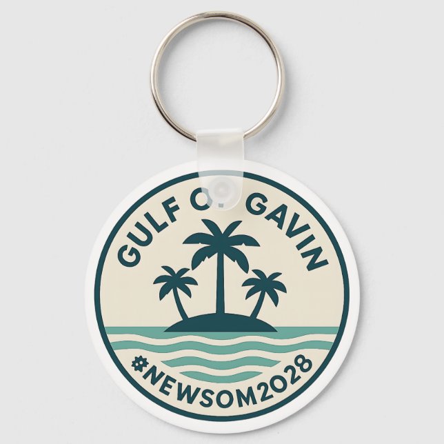 Golfe de Gavin 2028 Newsom Porte-clés (Recto)