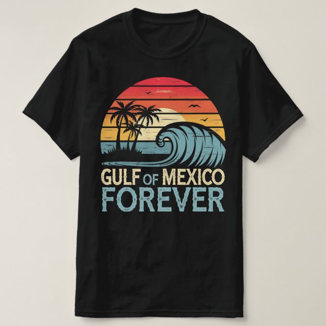 Golfe du Mexique Chemise Beach vie T-shirt (Design devant)