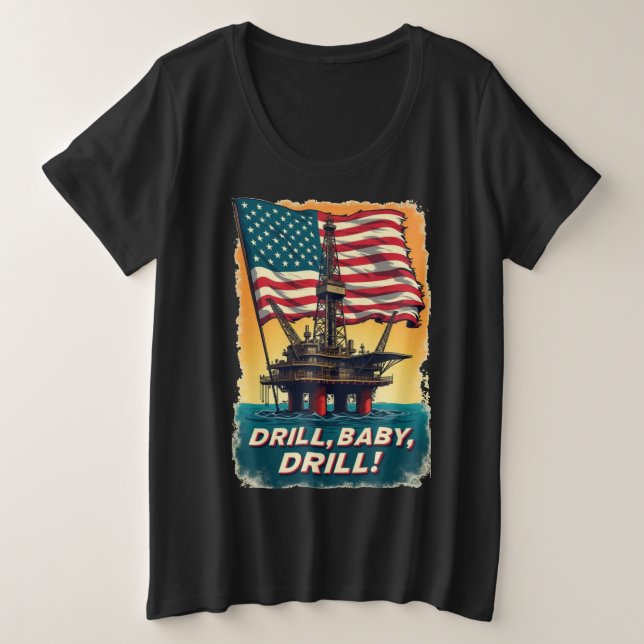 Golfe du Mexique -Drill Baby Drill Politique Vinta (Design devant)