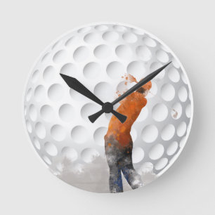 GOLFER - Horloge murale