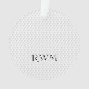 Golfer INITIALS PHOTO Golf Memorial Orament