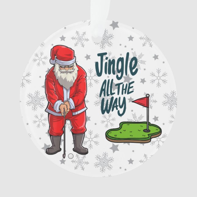 Golfer Santa Claus golfeur pendant les fêtes de No (devant)
