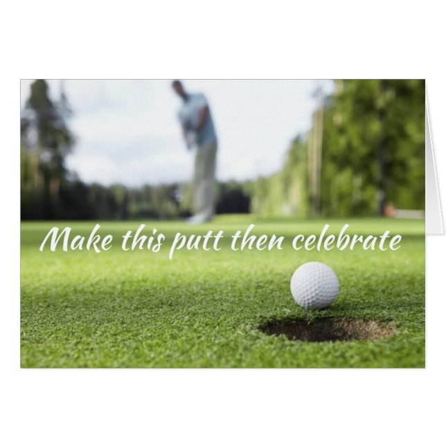 ***GOLFER SPÉCIAL** ANNIVERSAIRE "GRAND TOUR !" (Devant horizontal)