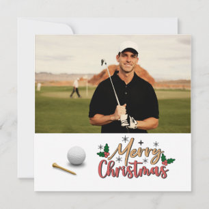 Golfeur Créez votre propre carte de Noël 