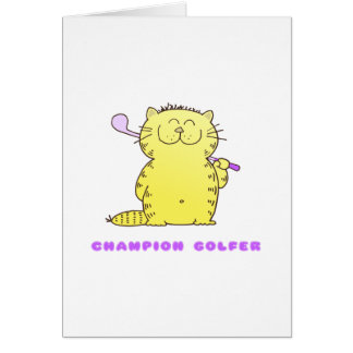 Golfeur mignon de Kitty