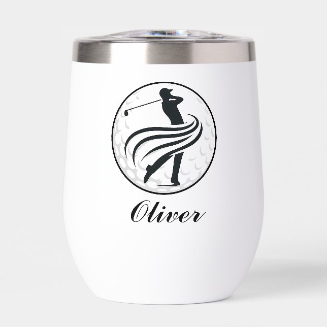 Golfeur stylisé silhouette personnalisée (Avant)
