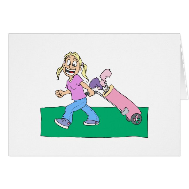 Golfeurs de fille (Devant horizontal)