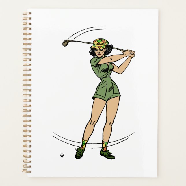 Golfeuse qui balance ce club  (Devant)