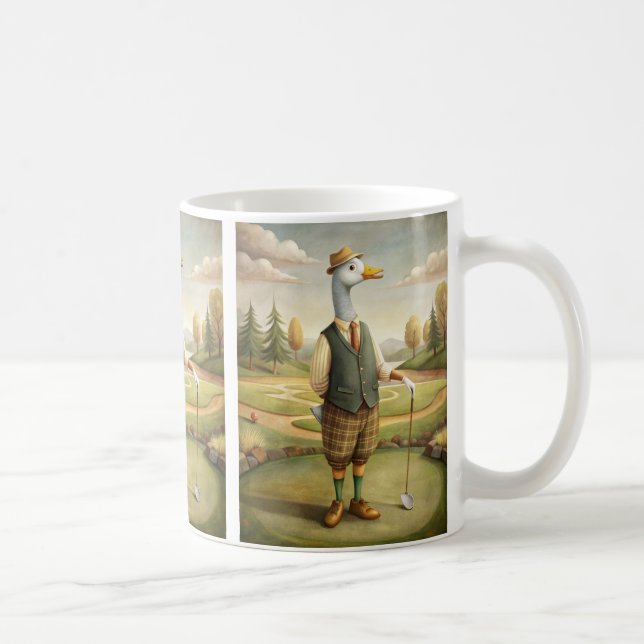 Golfing Animal Coffee Mug (Droite)