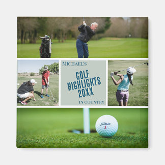 Golfing Photo magnet golfer cadeau