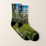 Golfing Retirement socks<br><div class="desc">Golfing Retirement socks 
This is a great pair of socks for the avid golfer in your life! A fun pair of green socks,  dads name or your short message. These were designed on the larger size of sock. If you choose a smaller sizer,  the design elements may need altering.</div>