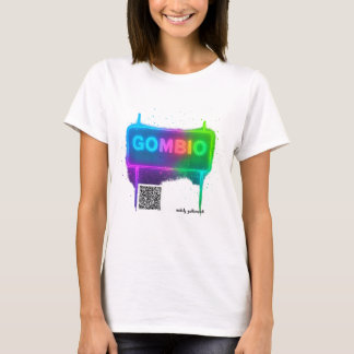 Gombio Neon QR Code Voyage Souvenir T-shirt