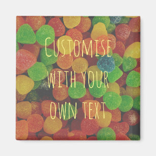 Gomdrops colorés personnalisés Magnet de bonbons