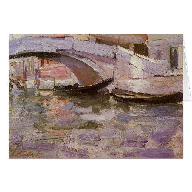 Gondolas de John Singer Sargent, Impressionnisme A (Devant horizontal)