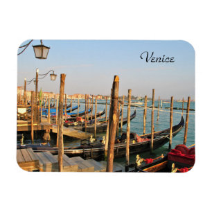 Gondolas, Venise, Italie, Photographie, Magnet