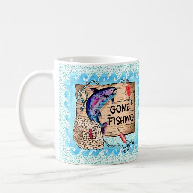 Gone Fishing mug (Gauche)