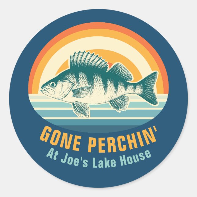 Gone Perching at the Lake House Birthday Sticker (Devant)