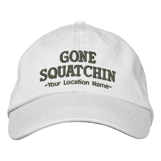GONE SQUATCHIN Casquette Personnaliser L'EMPLACEME (Devant)