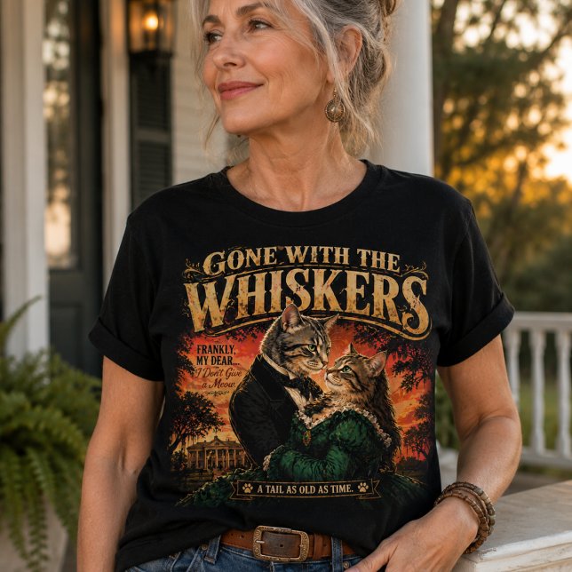 Gone With The Whiskers Tshirt (Créateur téléchargé)