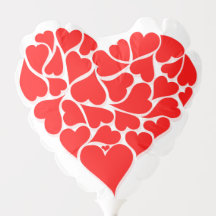 ballon rouge du coeur de la Saint-Valentin