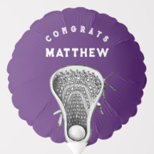 Ballon Violet Félicitations pour le Lacrosse