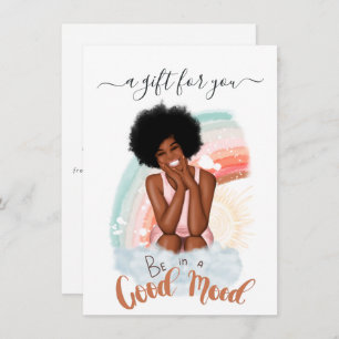 Good Mood Black Woman Certificat cadeau femme