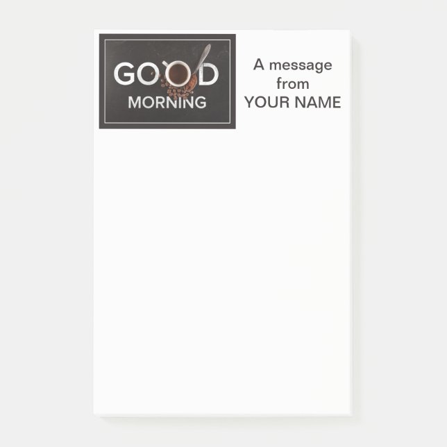 Good Morning Coffee personnalisé Post-It notes (Devant)