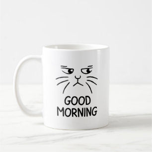 Good Morning - Grumpy Cat Coffee Mug - Cadeau uniq