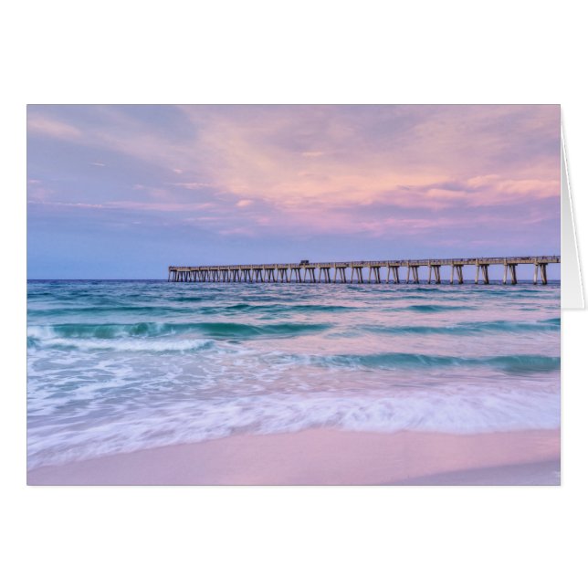 Good Morning Navarre Beach Pier Carte de voeux (Devant horizontal)