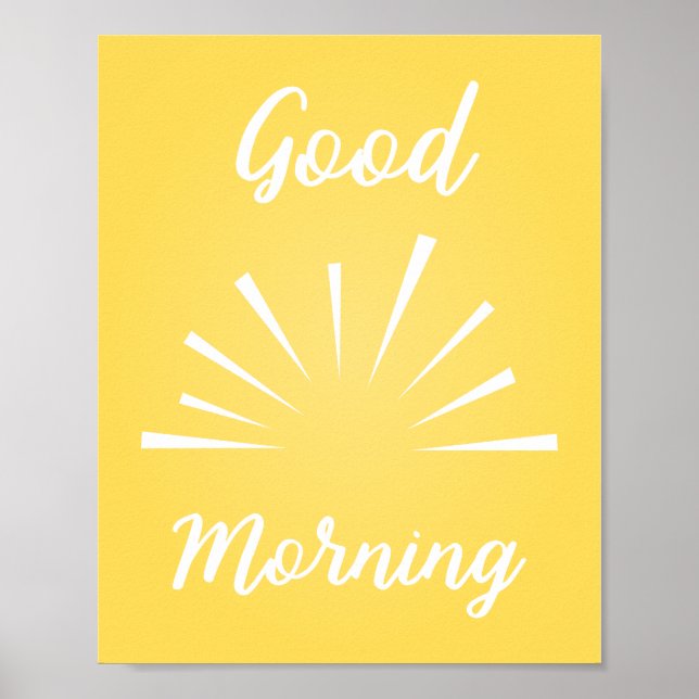 Good Morning Poster (Devant)