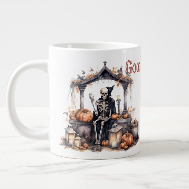 Good Morning Skeleton 20 OZ mug (Gauche)