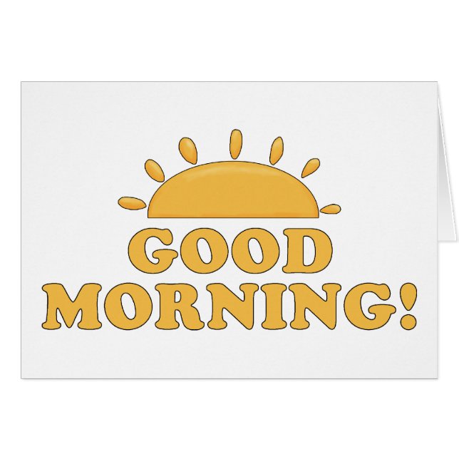 Good Morning Sun (Devant horizontal)