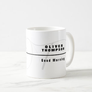 Good Morning White Mug avec nom personnalisé