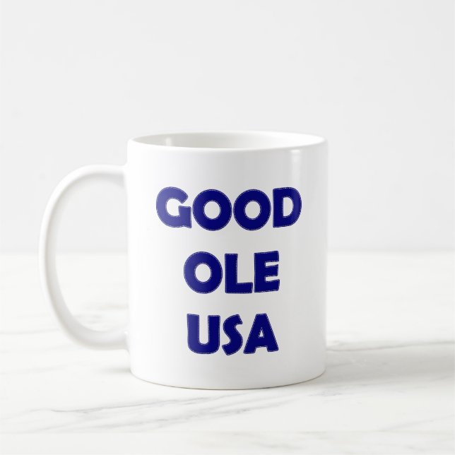 Good Ole USA, Blue Coffee Mug (Gauche)