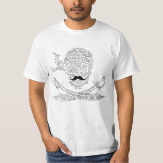 Good Pirates Words White Man T-shirt
