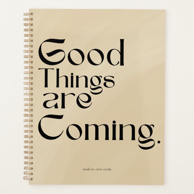Good Things Are Coming Planner (Devant)