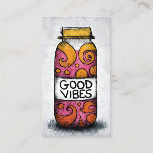 Good Vibes Cartes de visite - Fun coloré
