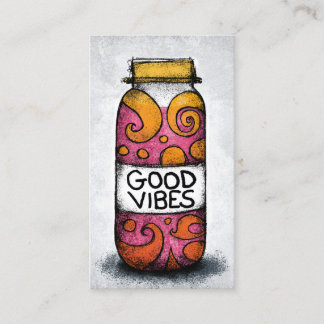 Good Vibes Cartes de visite - Fun coloré