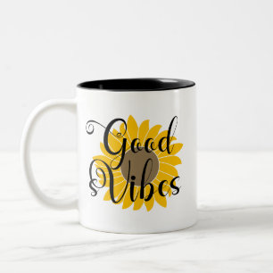 Good Vibes Sunflower Coffee Mug