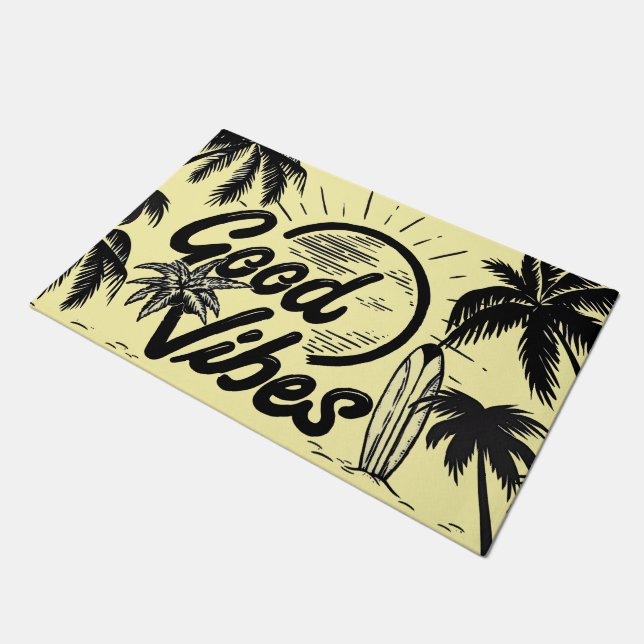 "GOOD Vibes" Tapis Extérieur-Intérieur (Incliné)