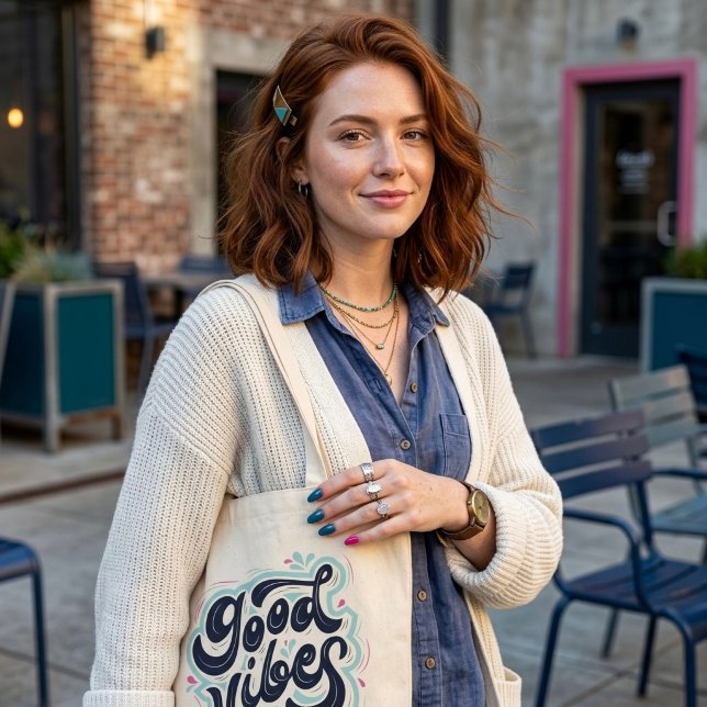 Good Vibes Tote Bag (Créateur téléchargé)