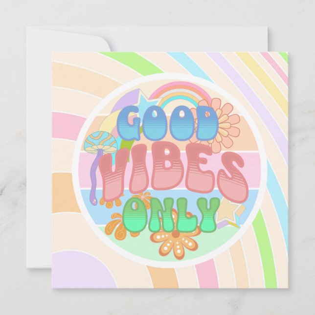 Good Vibes uniquement | Retro Vintage (Devant)