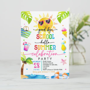 Goodbye School Hello Summer Invitation Fin de Scho