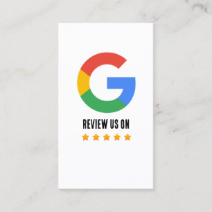 Google Review Avec QR Code Link Carte de visite