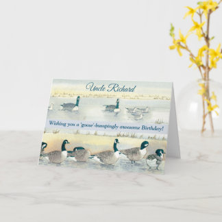 Goose Bumer étonnant oncle amusant carte d'anniver