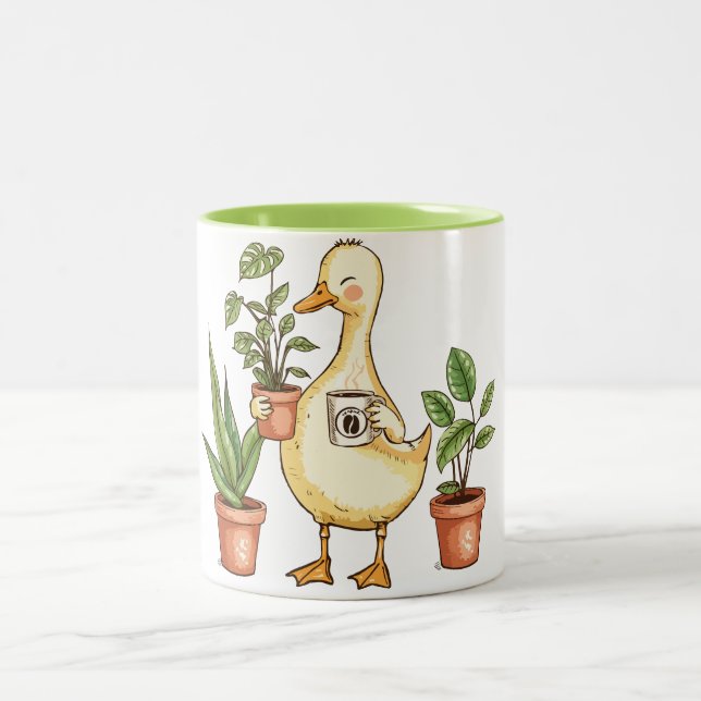 Goose Gardening Mug - Powered by Plants & Coffee  (Centre)