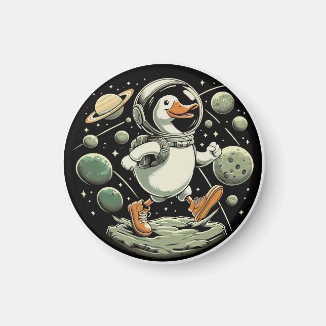 "Goose in Space" Magnet (Devant)