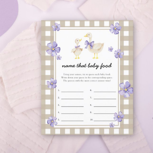 goose - Nom de bébé Alimentation jeu de douche (Créateur téléchargé)